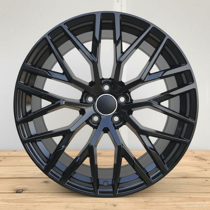 AU1 22x9.5 5x112 +26 Full Gloss Black