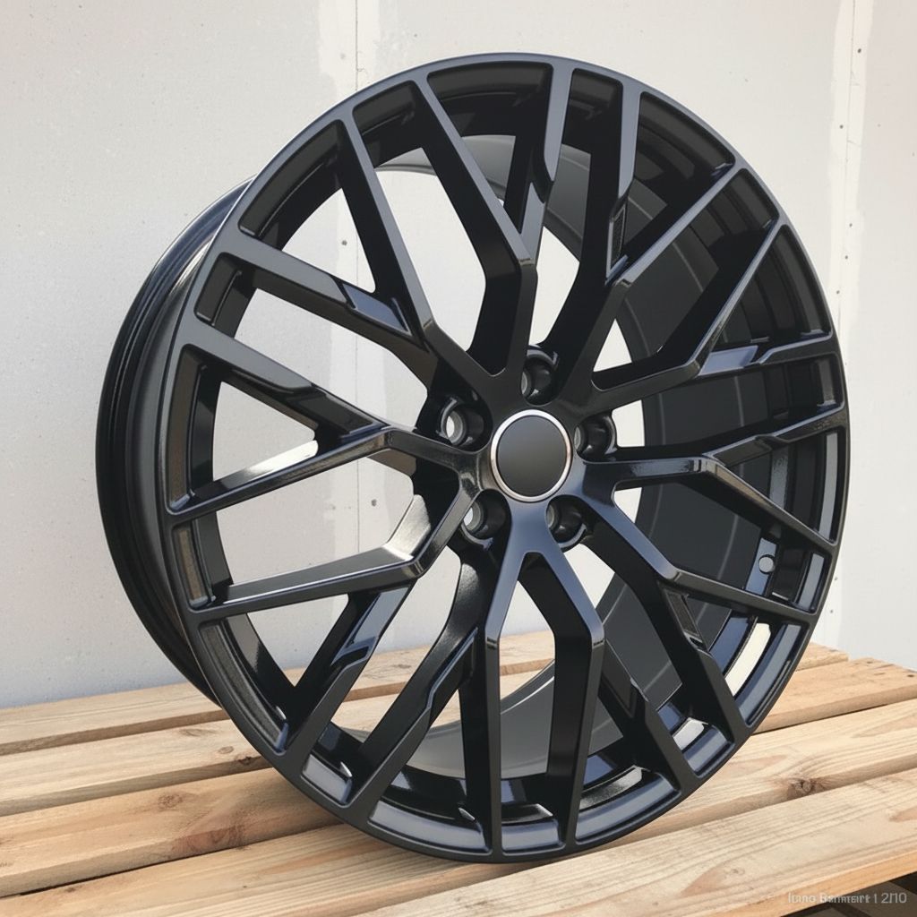 AU1 22x9.5 5x112 +26 Full Gloss Black
