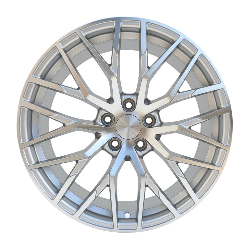 AU1 20x9.0 5x112 +32 66.6 Silver Machined Face
