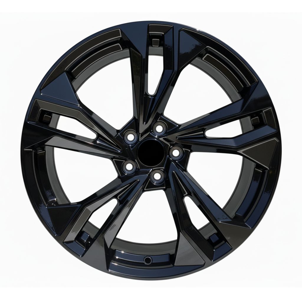 AU12 19x8.5 5x112 +32 66.6 Gloss Black