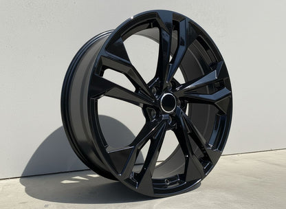 AU12 19x8.5 5x112 +32 66.6 Gloss Black