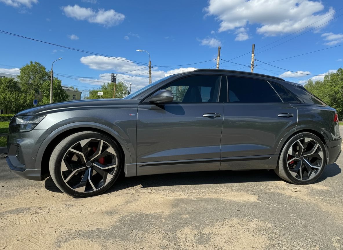 AU13 21x9.5 5x112 +26 66.6 Black Machined Face