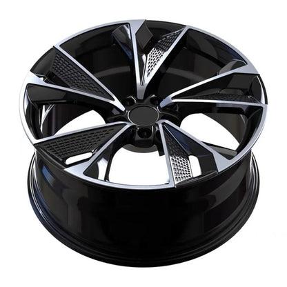 AU14 20x9 5x112 +32 66.6 Black Machined Face