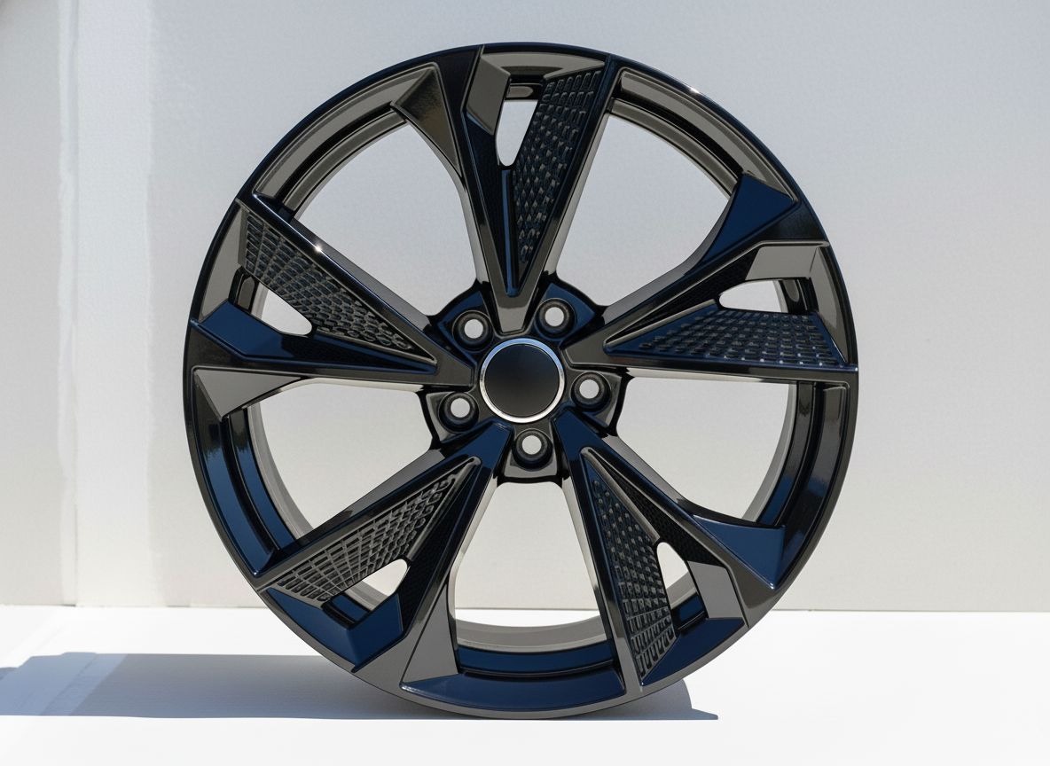 AU14 19x8.5 5x112 +32 66.6 Gloss Black