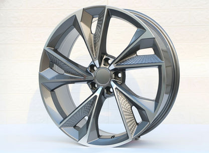 AU14 19x8.5 5x112 +42 66.6 Gunmetal Machined Face