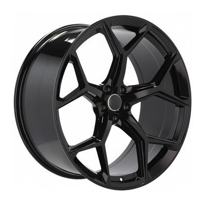 AU16 19x8.5 5x112 +32 66.6 Gloss Black