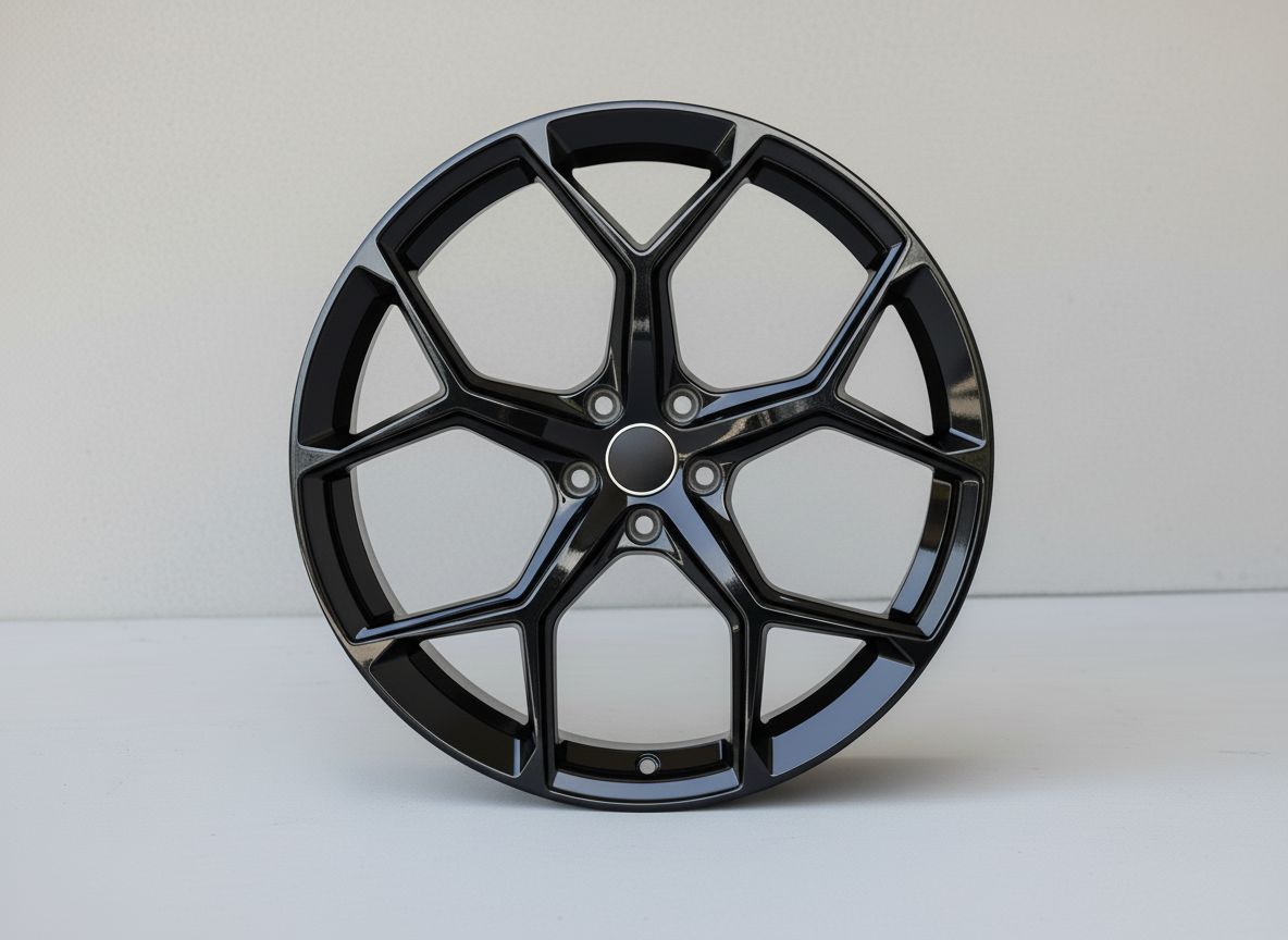 AU16 19x8.5 5x112 +32 66.6 Gloss Black
