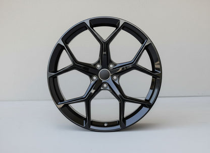 AU16 22x10 5x112 +20 66.6 Gloss Black