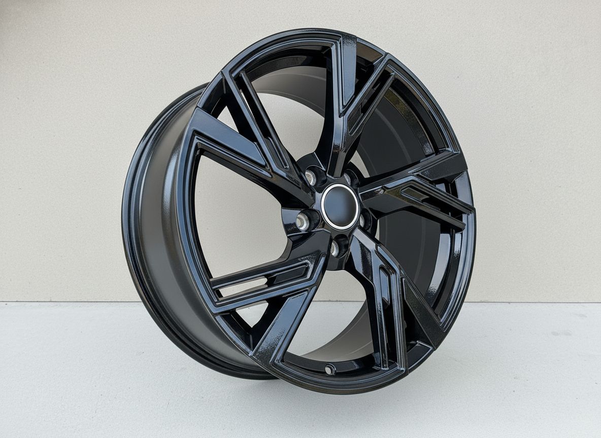 AU9 19x8.5 5x112 +32 66.6 Gloss Black