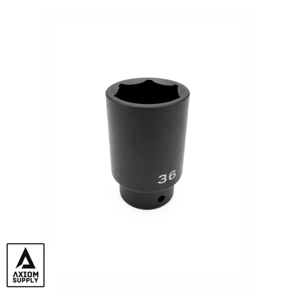 Axiom Supply Axle Nut 36mm Impact Deep Socket