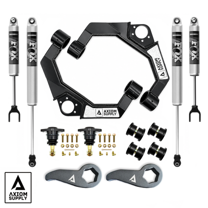 Axiom Supply Stage 3 FOX 2.0" Performance Leveling System GM HD Truck 2500 / 3500 Silverado / Sierra 2011-2019