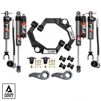 Axiom Supply Stage 3 FOX 2.5" Performance Elite Leveling System GM HD Truck 2500 / 3500 Silverado / Sierra 2011-2019