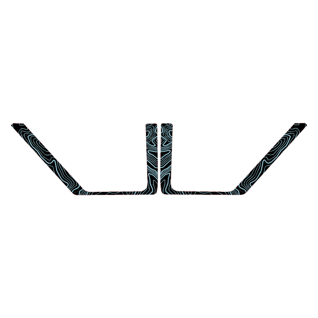Topo Rear Door Net Trim Overlay Kit (Printed Series) - 2021+ Bronco