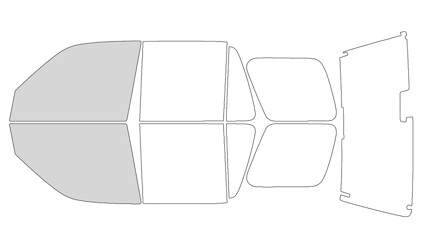 Precut Window Tint Kit for Honda CR-V (1997–2001) | UV Block & Privacy Film