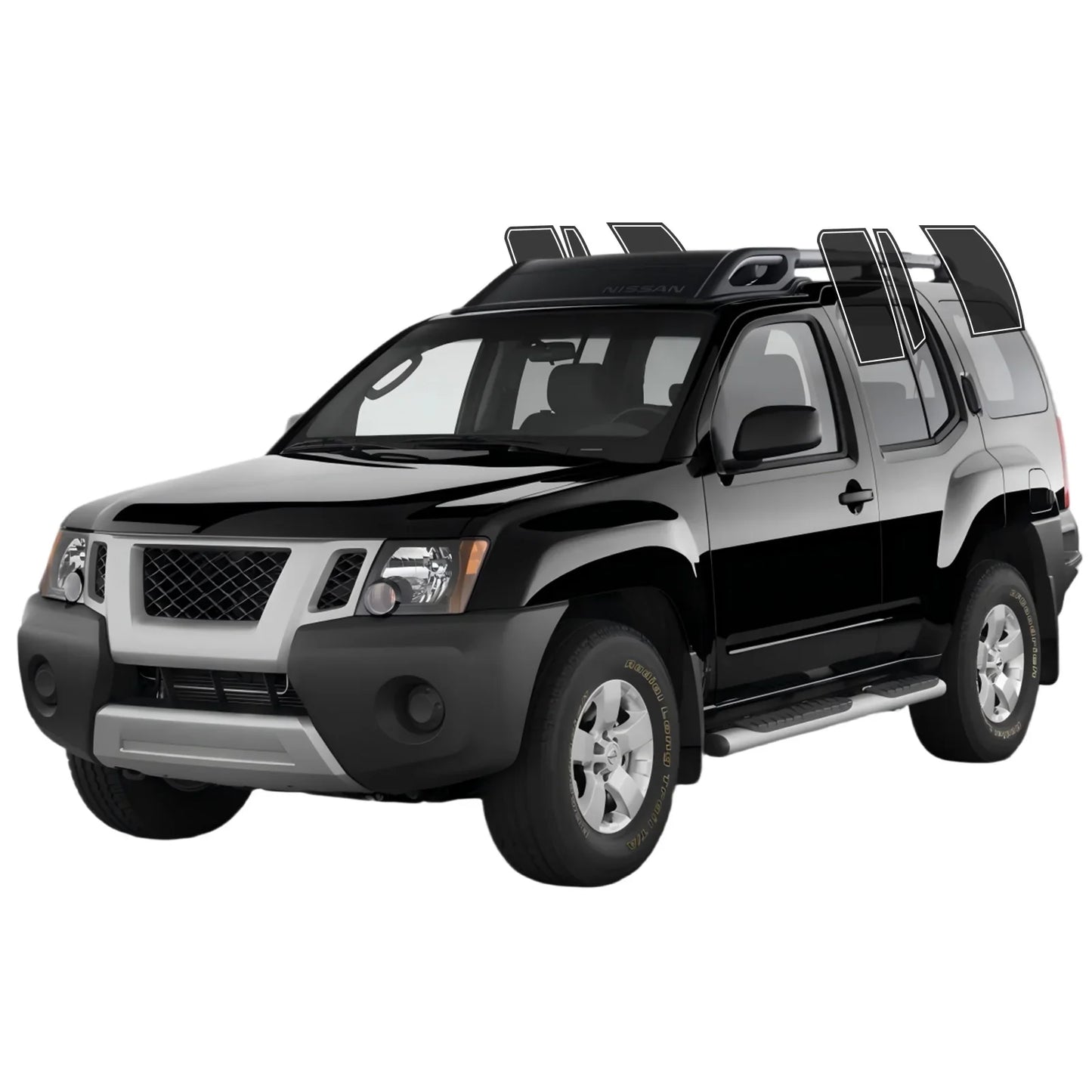 Precut Window Tint Kit for Nissan Xterra (2000–2015) | UV Block & Privacy Film