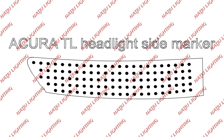 04-06 Acura headlight headlight side marker