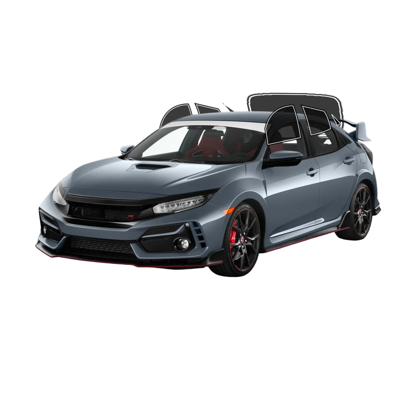 Precut Window Tint Kit for Honda Civic Hatchback (2016–2021) | UV-IR Block & Privacy Film