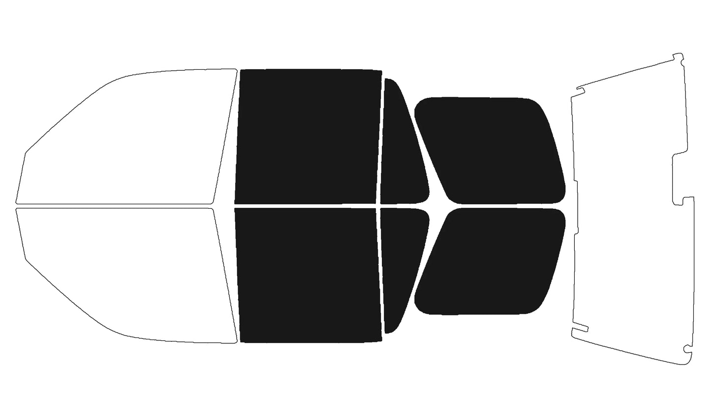 Precut Window Tint Kit for Honda CR-V (1997–2001) | UV Block & Privacy Film