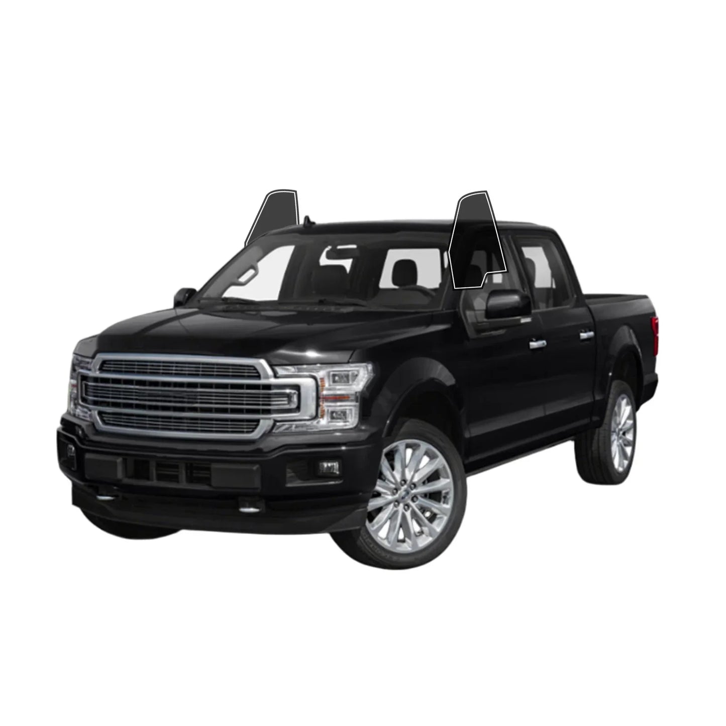 Precut Window Tint Kit for Ford F-150 Crew Cab (2015–2020) | UV Block & Privacy Film