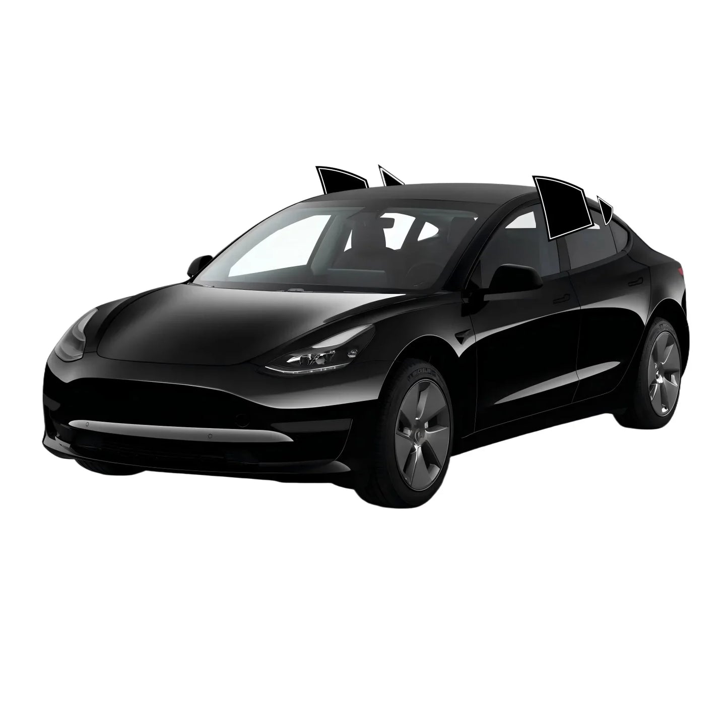 Precut Window Tint Kit for Tesla Model 3 (2017–2023) | UV-IR Block & Privacy Film