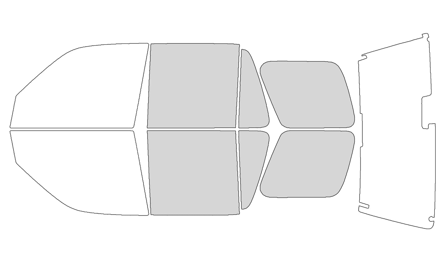 Precut Window Tint Kit for Honda CR-V (1997–2001) | UV Block & Privacy Film