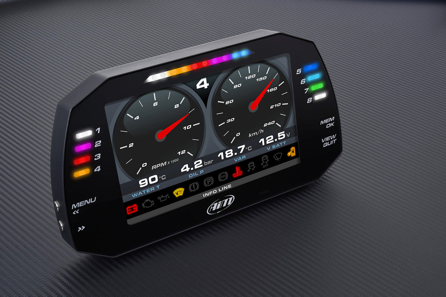 AiM Sports MXG 1.3 Strada Large Color TFT Dash