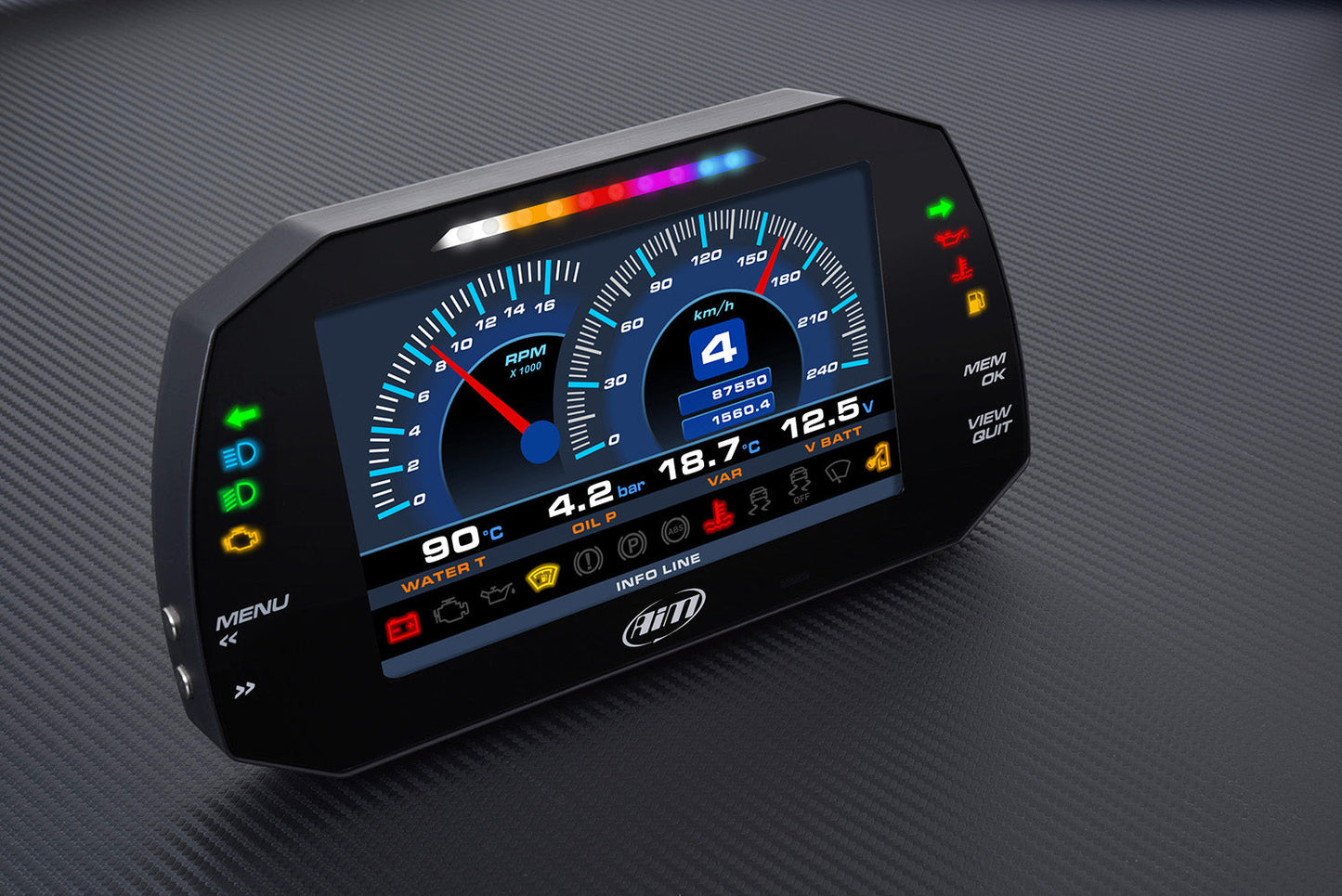 AiM Sports MXG 1.3 Strada Large Color TFT Dash
