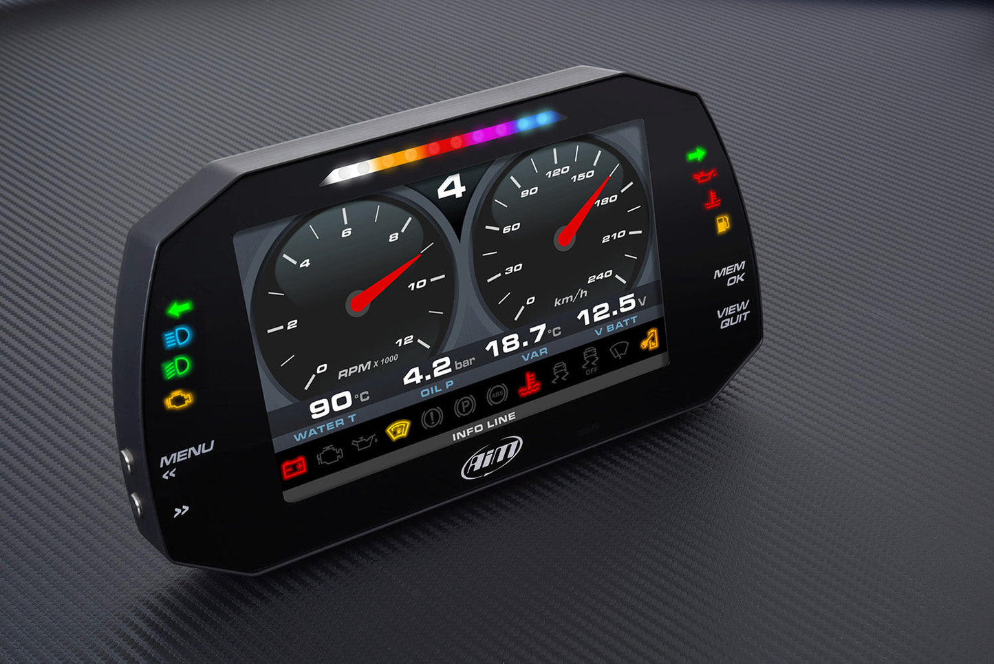 AiM Sports MXG 1.3 Strada Large Color TFT Dash