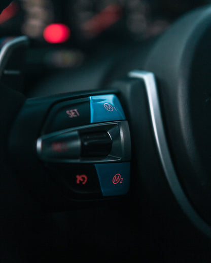 Gloss Blue M1/M2 Button Set - BMW M F-Chassis Vehicles