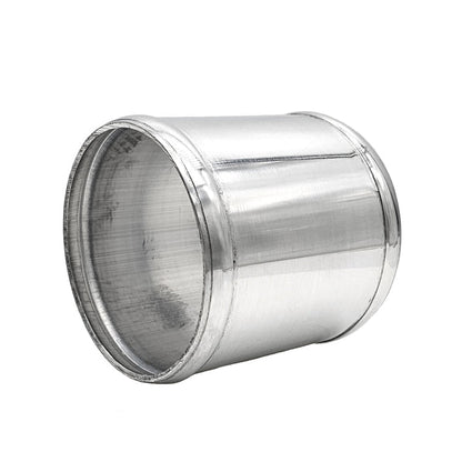 3.500" OD Aluminum Joiner with Bead Rolled Ends - Polished OD - 6061 Aluminum