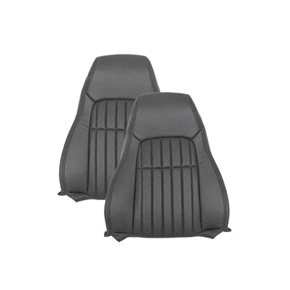 1997-2002 For Chevy Camaro SS Replacement Seat Covers In Synthetic Leather: Dark Gray