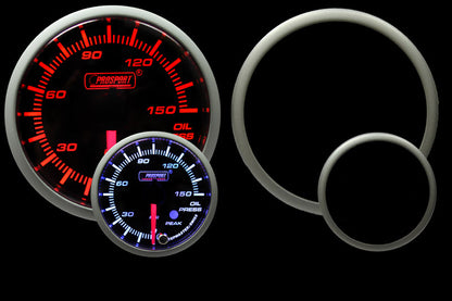2-3/8" Amber/White Premium Oil Pressure Gauge