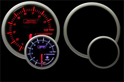 2-3/8" Amber/White Premium Tachometer