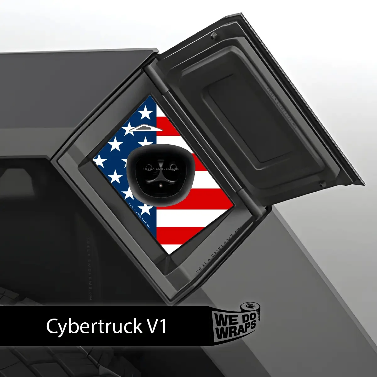 American Flag Tesla Charge Port Wrap | Cybertruck