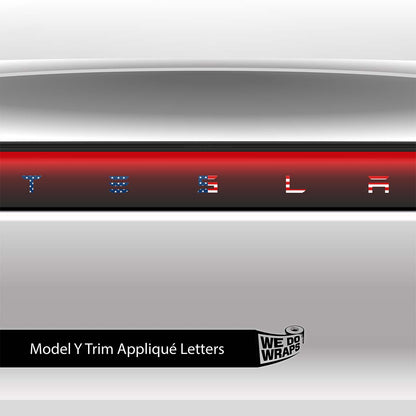 American Flag Tesla Emblem Decals (Front + Back) | Model Y