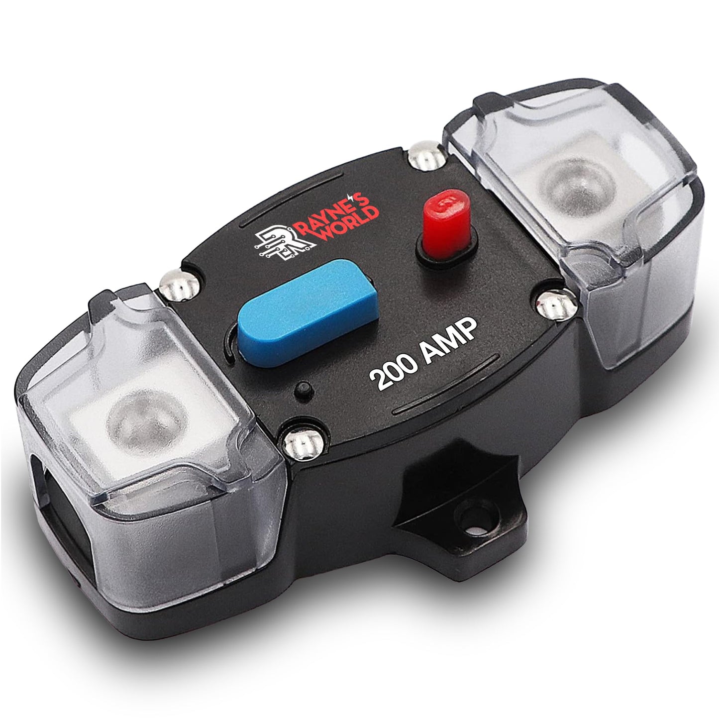 200 Amp Inline Waterproof Circuit Breaker with Dust Covers 12-48V