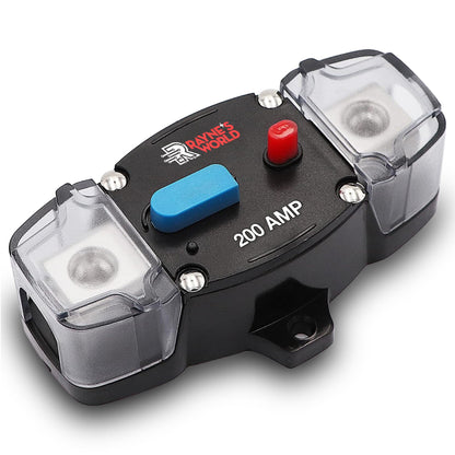 200 Amp Inline Waterproof Circuit Breaker with Dust Covers 12-48V