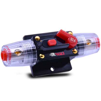 20-150 Amp Inline Waterproof Circuit Breaker Manual Reset 12V-48V