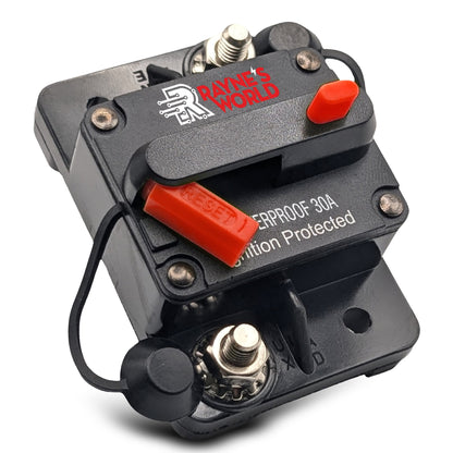 30 Amp Waterproof Circuit Breaker 12-48V Manual Reset
