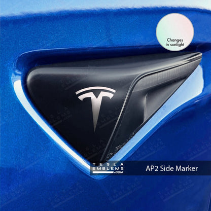 KPMF Matte Aurora Peal Tesla Autopilot Camera Side Marker Decals (2pcs)