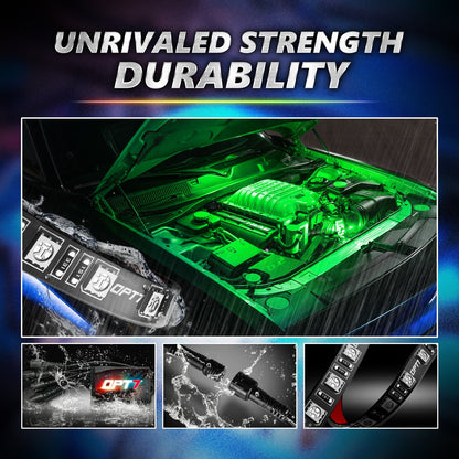 AURA PRO Under The Hood Bundle ( Interior LED Kit + Engine bay LED Kit + Grille LED Kit ) - Bluetooth Enabled APP