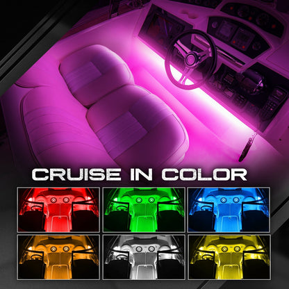 AURA LED Lighting Kit Triple Bundle (Halo + Interior + Underglow) for Dodge Challenger - Remote Control