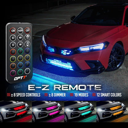 AURA LED Grille Lighting Kit Remote Control - Full Color Spectrum