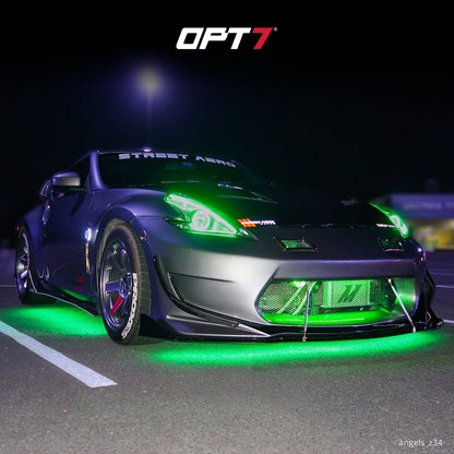 AURA PRO Exterior Pack Bundle ( Wheel Well LED Kit + Grille LED Kit + Underglow LED Kit ) - Bluetooth APP and Remote Controlled