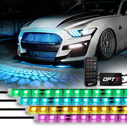 AURA LED Grille Lighting Kit Remote Control - Full Color Spectrum
