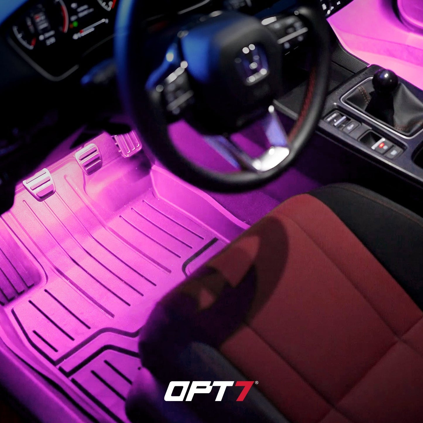 AURA LED Double Row Interior Ambient Lighting Kit - Remote Control Full Color Spectrum