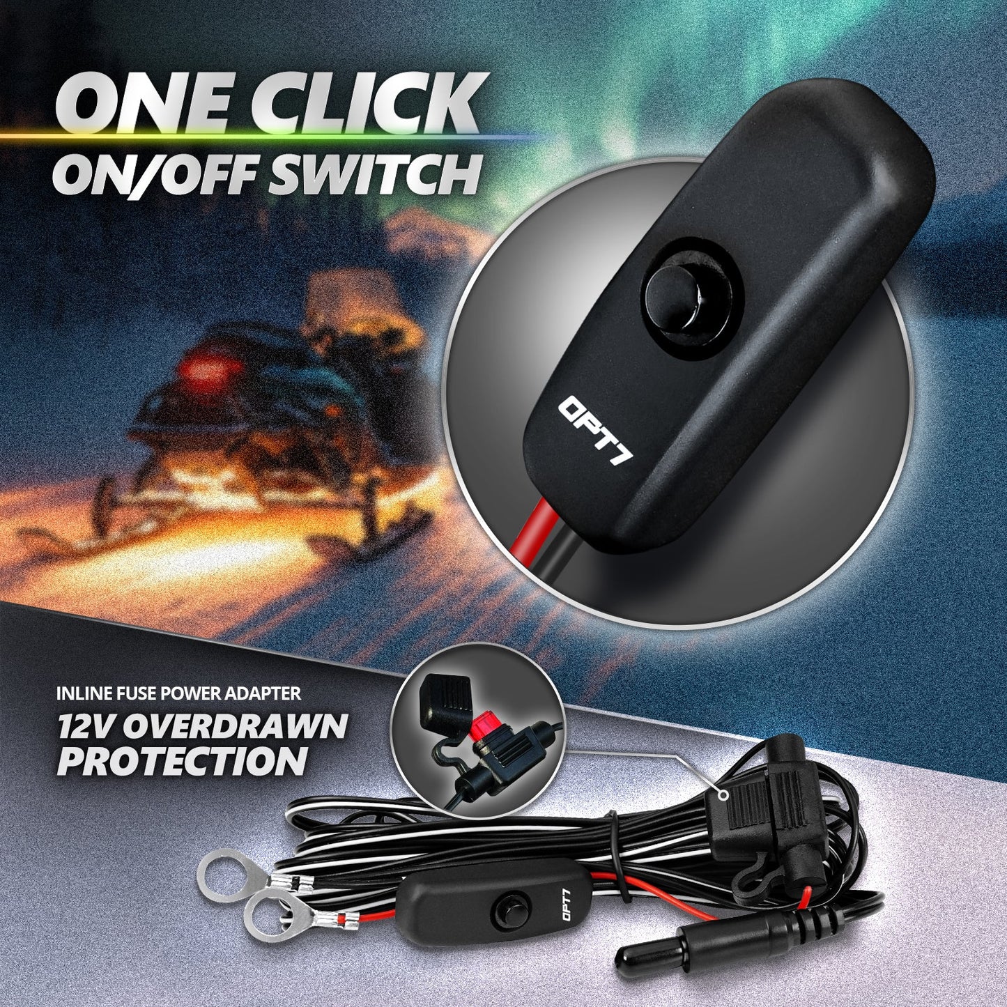 AURA PRO Snowmobile Underbody Glow LED Lighting Kit - Bluetooth Enabled APP - Full Color Spectrum