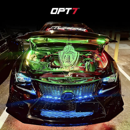 AURA PRO Under The Hood Bundle ( Interior LED Kit + Engine bay LED Kit + Grille LED Kit ) - Bluetooth Enabled APP