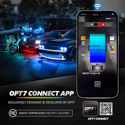 AURA 09-18 Ram Bundle- RGBW Headlights +Interior + Quantum Rock lights + Grille w- Bluetooth