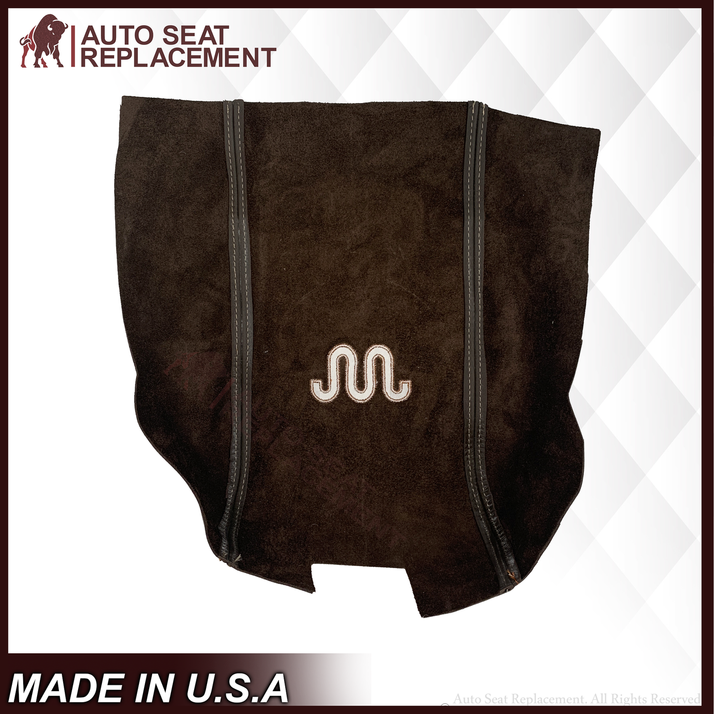 2015-2016 Ford F-250 King Ranch Replacement Leather Center Console Lid Cover, King Ranch